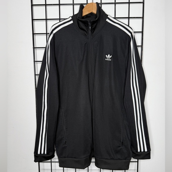 Adidas Men's XXL, Black & White Classic Track Jacket, Vintage, Y2K, Cotton blend - Picture 1 of 9